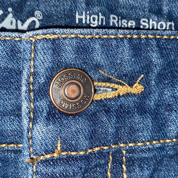 Mossimo Shorts Stars And Striped Cuffed Denim High Rise - Picture 2 of 8